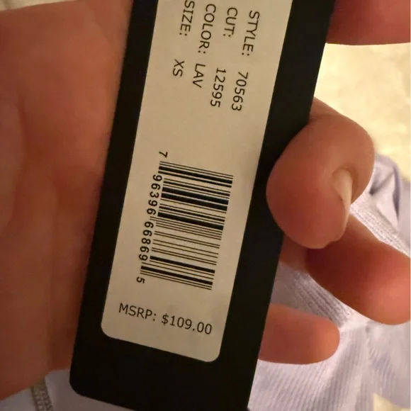 bebe Lavender Mini Dress with Ruffles - Picture 4 of 5